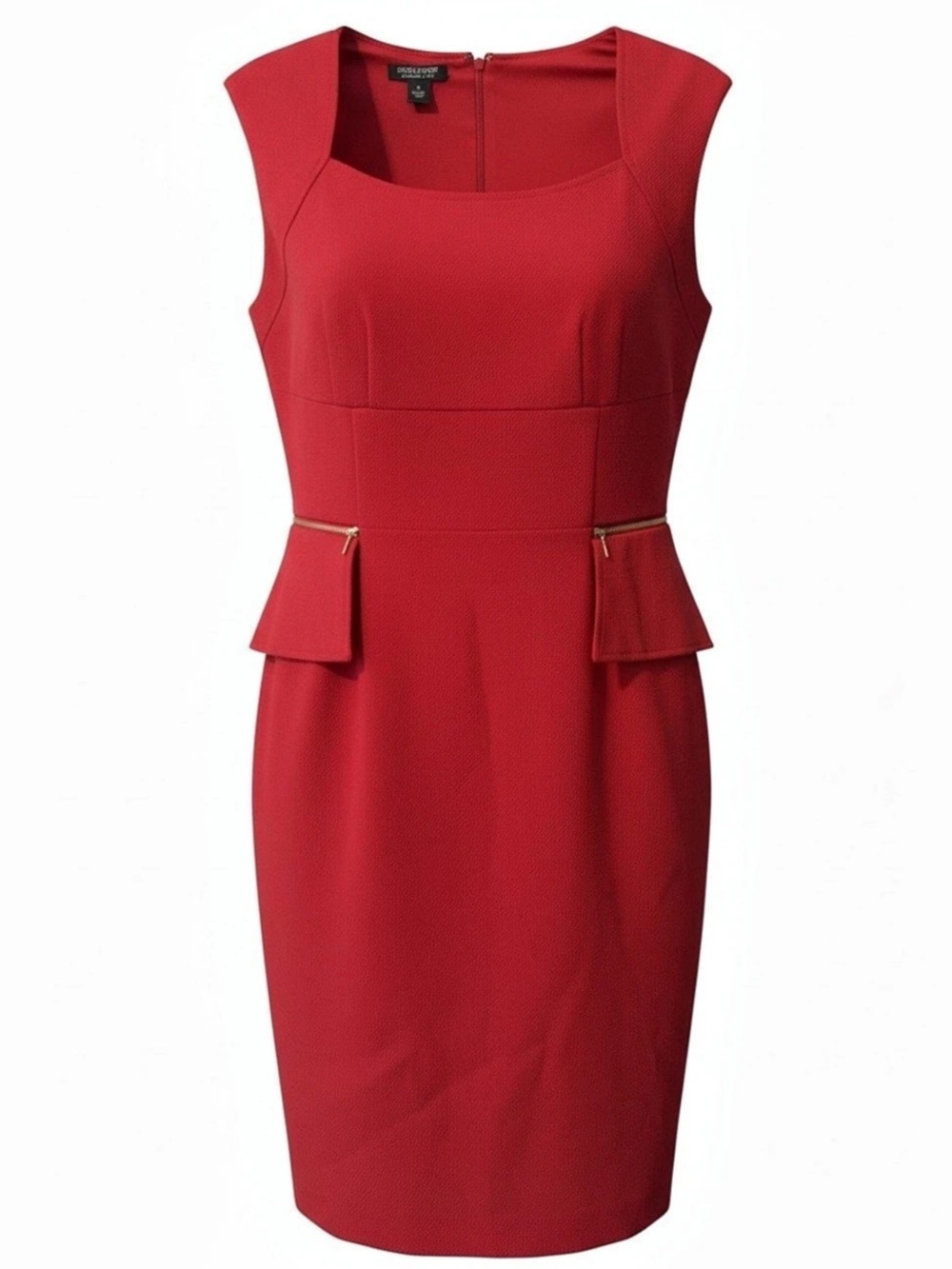 Signature Red Midi Sheath Dress Like New